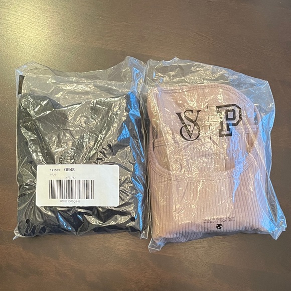 Victoria’s Secret Cinched Corset Ribbed Tank Top Iced Coffee & Black lot of 2 - Picture 8 of 12